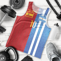 Custom Argentina and Spain Football Mashup Men Tank Top Final 2026