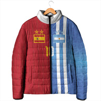 Custom Argentina and Spain Football Mashup Padded Jacket Final 2026