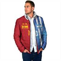 Custom Argentina and Spain Football Mashup Padded Jacket Final 2026