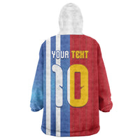 Custom Argentina and Spain Football Mashup Wearable Blanket Hoodie Final 2026