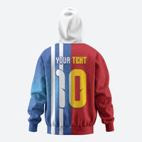 Custom Argentina and Spain Football Mashup Zip Hoodie Final 2026