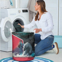 Greenland Laundry Basket Polar Bear Warrior Fight for Kalaallit Nunaat