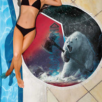 Greenland Beach Blanket Polar Bear Warrior Fight for Kalaallit Nunaat