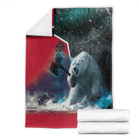 Greenland Blanket Polar Bear Warrior Fight for Kalaallit Nunaat