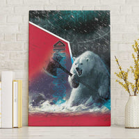Greenland Canvas Wall Art Polar Bear Warrior Fight for Kalaallit Nunaat