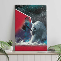 Greenland Canvas Wall Art Polar Bear Warrior Fight for Kalaallit Nunaat