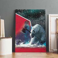 Greenland Canvas Wall Art Polar Bear Warrior Fight for Kalaallit Nunaat