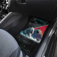 Personalized Greenland Car Mats Polar Bear Warrior Fight for Kalaallit Nunaat