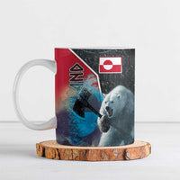 Greenland Ceramic Mug Polar Bear Warrior Fight for Kalaallit Nunaat