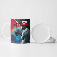 Greenland Ceramic Mug Polar Bear Warrior Fight for Kalaallit Nunaat
