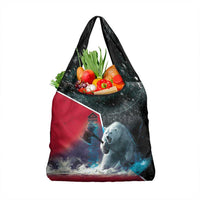 Greenland Grocery Bag Polar Bear Warrior Fight for Kalaallit Nunaat