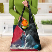 Greenland Grocery Bag Polar Bear Warrior Fight for Kalaallit Nunaat