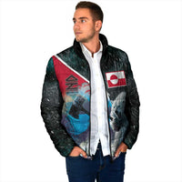 Personalized Greenland Padded Jacket Polar Bear Warrior Fight for Kalaallit Nunaat