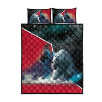 Greenland Quilt Bed Set Polar Bear Warrior Fight for Kalaallit Nunaat