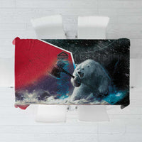 Greenland Tablecloth Polar Bear Warrior Fight for Kalaallit Nunaat