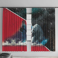 Greenland Window Curtain Polar Bear Warrior Fight for Kalaallit Nunaat