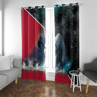Greenland Window Curtain Polar Bear Warrior Fight for Kalaallit Nunaat