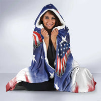 Philippine-American Friendship Hooded Blanket USA Eagle and Philippines Flag with The Maps