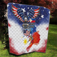 Philippine-American Friendship Quilt USA Eagle and Philippines Flag with The Maps