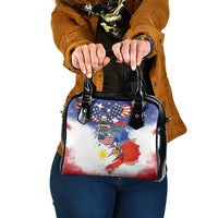 Philippine-American Friendship Shoulder Handbag USA Eagle and Philippines Flag with The Maps