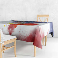 Philippine-American Friendship Tablecloth USA Eagle and Philippines Flag with The Maps