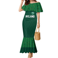 Custom Ireland Rugby Go Shamrocks Family Matching Mermaid Dress and Hawaiian Shirt - Wonder Print Shop