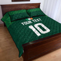 Custom Ireland Rugby Go Shamrocks Quilt Bed Set - Wonder Print Shop
