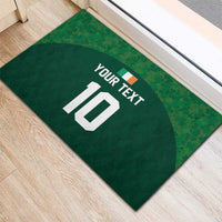 Custom Ireland Rugby Go Shamrocks Rubber Doormat - Wonder Print Shop