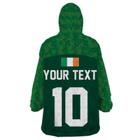 Custom Ireland Rugby Go Shamrocks Wearable Blanket Hoodie - Wonder Print Shop