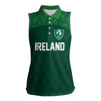 Custom Ireland Rugby Go Shamrocks Women Sleeveless Polo Shirt - Wonder Print Shop