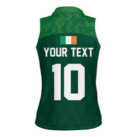 Custom Ireland Rugby Go Shamrocks Women Sleeveless Polo Shirt - Wonder Print Shop