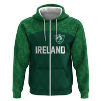 Custom Ireland Rugby Go Shamrocks Zip Hoodie - Wonder Print Shop