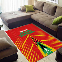 Guyana Cricket Amazon Warriors Area Rug Green Red Gold Glory - Wonder Print Shop