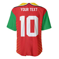 Custom Guyana Cricket Amazon Warriors Baseball Jersey Green Red Gold Glory - Wonder Print Shop