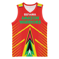 Custom Guyana Cricket Amazon Warriors Basketball Jersey Green Red Gold Glory - Wonder Print Shop