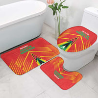 Guyana Cricket Amazon Warriors Bathroom Set Green Red Gold Glory - Wonder Print Shop