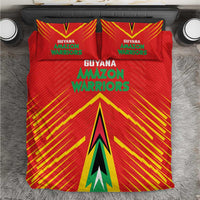 Guyana Cricket Amazon Warriors Bedding Set Green Red Gold Glory - Wonder Print Shop