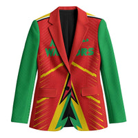 Custom Guyana Cricket Amazon Warriors Blazer Green Red Gold Glory - Wonder Print Shop