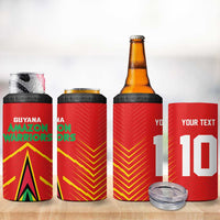 Custom Guyana Cricket Amazon Warriors 4 in 1 Can Cooler Tumbler Green Red Gold Glory - Wonder Print Shop