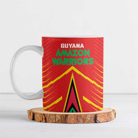 Custom Guyana Cricket Amazon Warriors Ceramic Mug Green Red Gold Glory - Wonder Print Shop