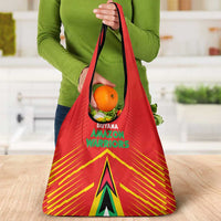 Guyana Cricket Amazon Warriors Grocery Bag Green Red Gold Glory - Wonder Print Shop