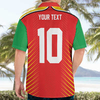 Custom Guyana Cricket Amazon Warriors Hawaiian Shirt Green Red Gold Glory - Wonder Print Shop