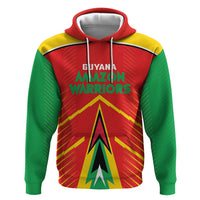 Custom Guyana Cricket Amazon Warriors Hoodie Green Red Gold Glory - Wonder Print Shop
