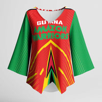 Custom Guyana Cricket Amazon Warriors Kimono Sleeve Blouse Green Red Gold Glory - Wonder Print Shop