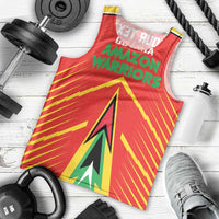 Custom Guyana Cricket Amazon Warriors Men Tank Top Green Red Gold Glory - Wonder Print Shop