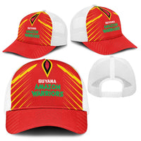 Guyana Cricket Amazon Warriors Mesh Trucker Cap Green Red Gold Glory - Wonder Print Shop