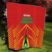Guyana Cricket Amazon Warriors Quilt Green Red Gold Glory - Wonder Print Shop