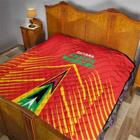 Guyana Cricket Amazon Warriors Quilt Green Red Gold Glory - Wonder Print Shop