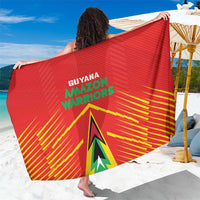 Guyana Cricket Amazon Warriors Sarong Green Red Gold Glory - Wonder Print Shop