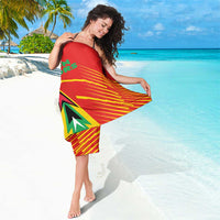 Guyana Cricket Amazon Warriors Sarong Green Red Gold Glory - Wonder Print Shop